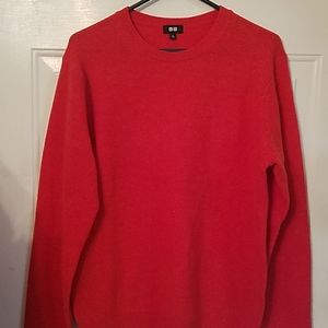 Men's long sleeve wool sweater